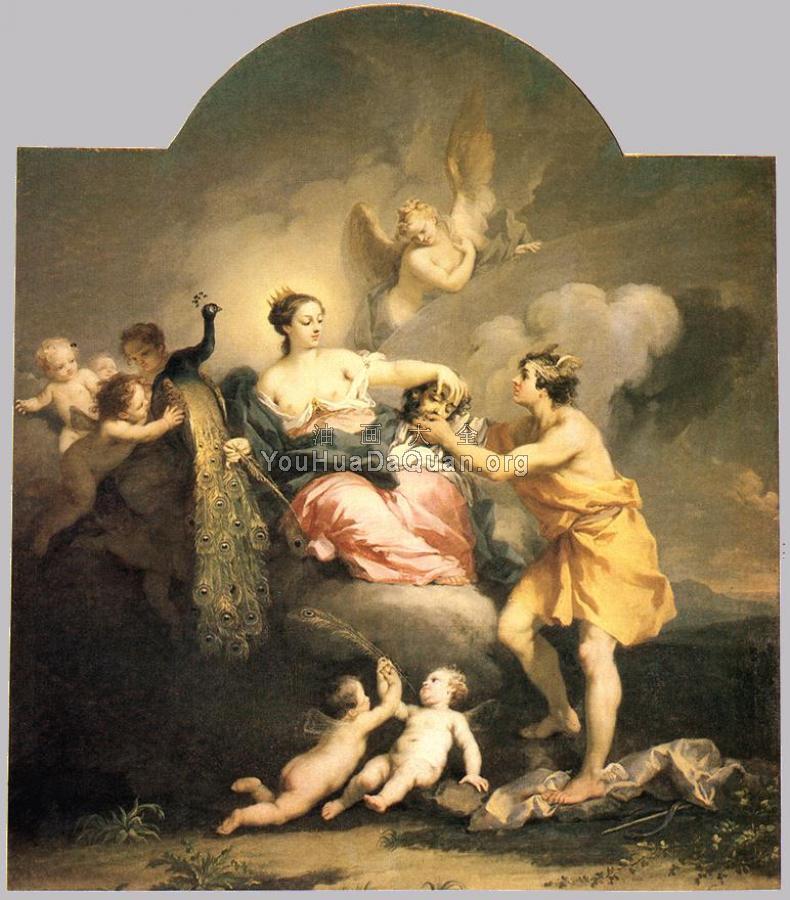 Juno Receiving the Head of Argos - 雅格布·阿米格尼